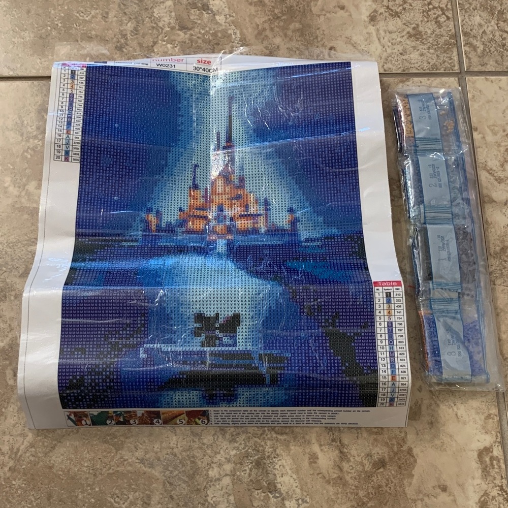 Diamond Painting Disney Castle Mickey Mouse Minnie NEW Kit art craft